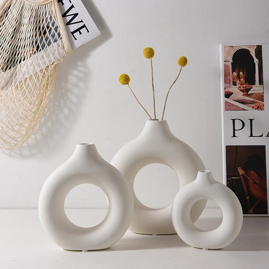 Nordic Minimalist Floral Vase