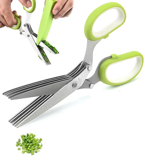 Multilayer Herb Cutting Scissors